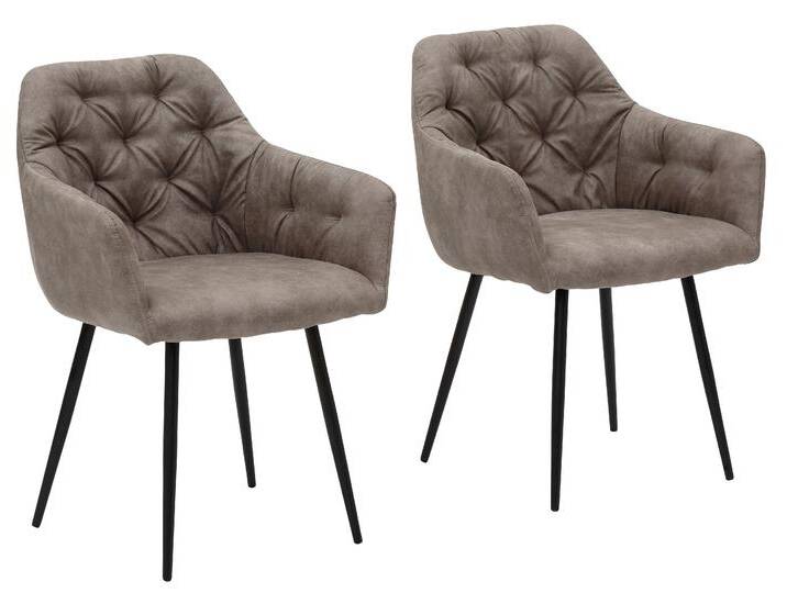 Esszimmerstuhl HELA Kira Schalenstuhl Boho, Bestseller , grau (hellgrau, schwarz), B:55cm H:81cm T:61cm, Metall, Polyester, Stoff, Stühle, Armlehnstuhl Samt oder Microfaser Bezug von Hela-Tische