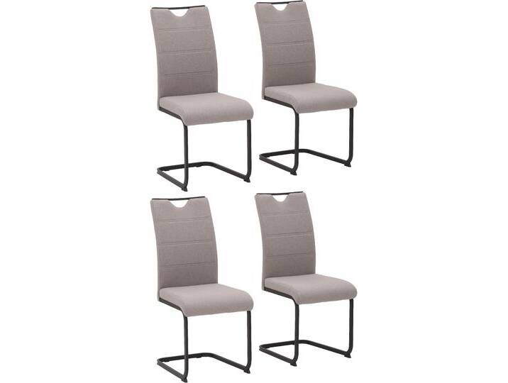 Freischwinger HELA MARS Esszimmerstuhl BESTSELLER , braun (schlamm, schwarz), B:43cm T:58cm, Stühle, robuster Bezug, 120 Kg Belastbarkeit, 2er und 4er Set von Hela-Tische