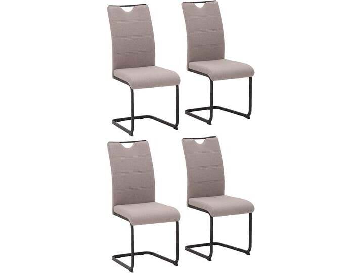 Freischwinger HELA MARS Esszimmerstuhl BESTSELLER , braun (schlamm, schwarz), B:43cm T:58cm, Stühle, robuster Bezug, 120 Kg Belastbarkeit, 2er und 4er Set von Hela-Tische