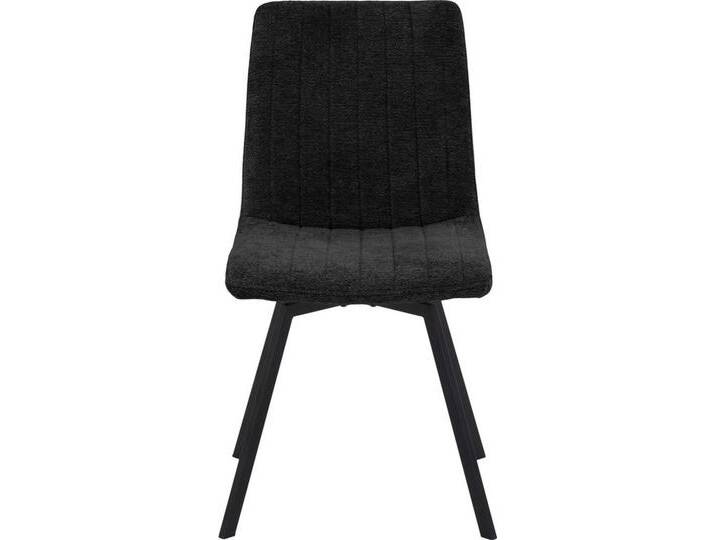 HELA 4-Fußstuhl MARION (Set, 2 St), 360° drehbar, Stoff in Boucleoptik, 2er und 4er Set, grau, 2 St., Anthrazit von Hela-Tische