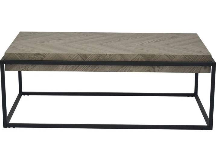 HELA Couchtisch CARLOS (1-St), Tischplatte 100 mm stark, grau von Hela-Tische