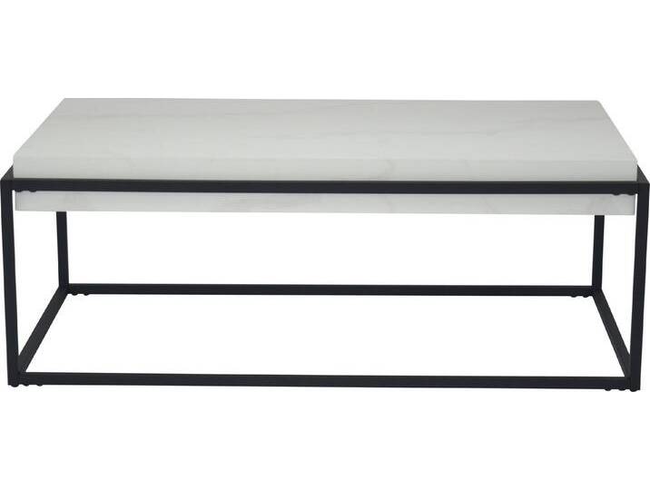 HELA Couchtisch CARLOS (1-St), Tischplatte 100 mm stark, schwarz weiß von Hela-Tische