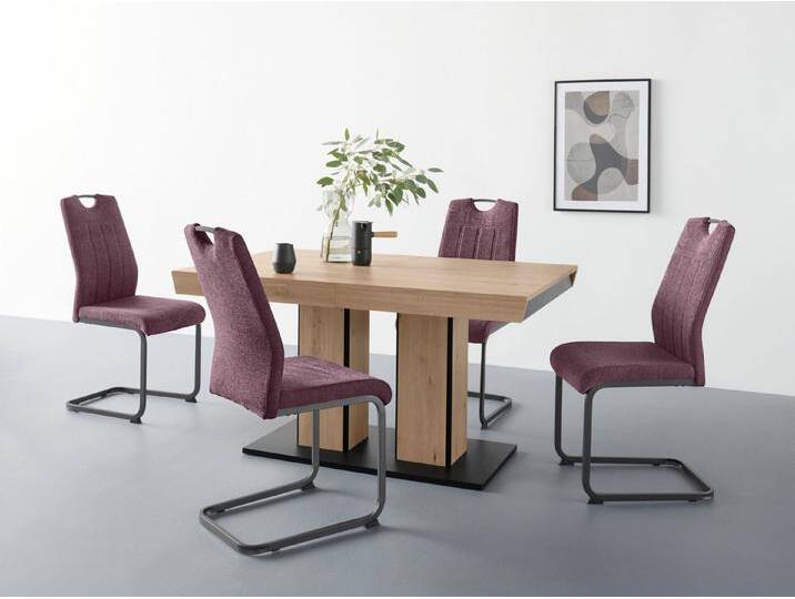 HELA Freischwinger CHRISTINA (Set, 1 St), 1, 2 oder 4 Stück, Schwingstuhl, rot, 1 St. von Hela-Tische