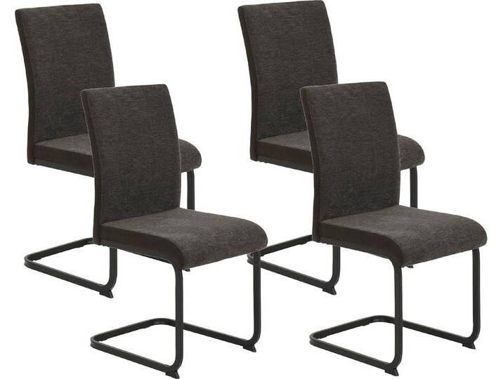 HELA Freischwinger LINN (Set, 4 St), Esszimmerstuhl im praktischen 2er oder 4er Set, braun, 4 St. von Hela-Tische