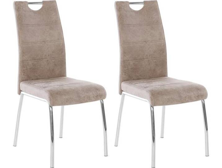 HELA Stuhl Susi (Set, 2 St), 2 oder 4 Stück, mit Griff, beige, 2 St. von Hela-Tische