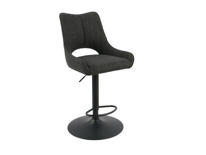 Hela Barhocker ROCKPORTH H ca.B50 H98 T57 cm in Microfaser anthra von Hela-Tische