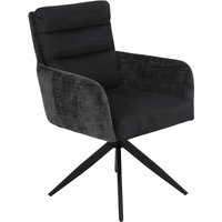 Armlehnstuhl Leandra, 2er-Set anthrazit Microfaser Webstoff B/H/T: ca. 63x92x69 cm von Hela