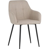 Armlehnstuhl Maria, 2er-Set beige Microfaser Webstoff B/H/T: ca. 55x84x61 cm von Hela