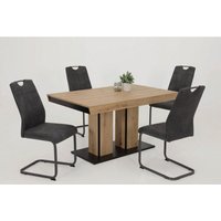 Essgruppe Agnes I Eiche anthrazit Holzwerkstoff B/H/T: ca. 220x76x90 cm Essgruppe Agnes I Eiche anthrazit Holzwerkstoff B/H/T: ca. 220x76x90 cm von Hela