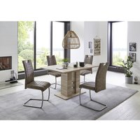 Essgruppe Ulla Eiche schlamm Holzwerkstoff B/H/T: ca. 220x76x90 cm von Hela