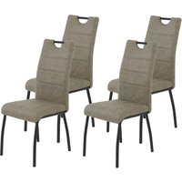 HELA 4-Fußstuhl "PETRA" (Set) 4 Stk.Vierfußstuhl; Vintage Optik; mit Griff; Rundrohrgestell von Hela