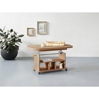 HELA Couchtisch auf Rollen, höhenverstellbar und ausziehbar von Hela