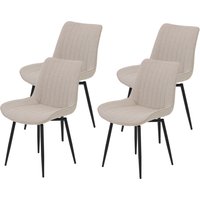 HELA Drehstuhl "Vierfußstuhl BERGEN" (Set) 4 Stk.Esszimmerstuhl, XL-Sitzbreite, 360 drehbar von Hela