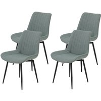 HELA Drehstuhl "Vierfußstuhl BERGEN" (Set) 4 Stk.Esszimmerstuhl, XL-Sitzbreite, 360 drehbar von Hela