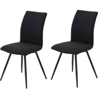 HELA Drehstuhl "Vierfußstuhl RIO" (Set) 2 Stk.Esszimmerstuhl, 360 drehbar, gepolstert, Webstoff, 120kg belastbar von Hela