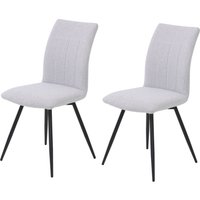 HELA Drehstuhl "Vierfußstuhl RIO" (Set) 2 Stk.Esszimmerstuhl, 360 drehbar, gepolstert, Webstoff, 120kg belastbar von Hela