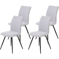 HELA Drehstuhl "Vierfußstuhl RIO" (Set) 4 Stk.Esszimmerstuhl, 360 drehbar, gepolstert, Webstoff, 120kg belastbar von Hela