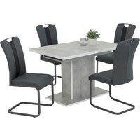 HELA Essgruppe "DONAU" 5 Stk. tlg. Säulentisch;Einlegeplatte;ausziehbar;Schwinger;Griff HELA Essgruppe "DONAU" 5 Stk. tlg. Säulentisch;Einlegeplatte;ausziehbar;Schwinger;Griff von Hela