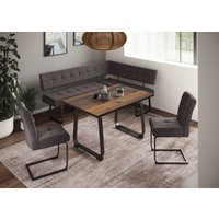 HELA Essgruppe "RUHR" 4 Stk. tlg. Kufentisch 140x90 cm, Schwingstuhl und Bank mit Federkorb, Komfortsitz HELA Essgruppe "RUHR" 4 Stk. tlg. Kufentisch 140x90 cm, Schwingstuhl und Bank mit Federkorb, Komfortsitz von Hela