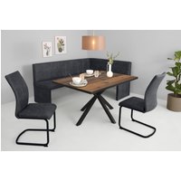 HELA Essgruppe "SPREE" 4 Stk. tlg. Esstisch 140x90 cm mit Dickkante, Microfaserbezug HELA Essgruppe "SPREE" 4 Stk. tlg. Esstisch 140x90 cm mit Dickkante, Microfaserbezug von Hela