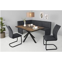 HELA Essgruppe "SPREE" 4 Stk. tlg. Esstisch 140x90 cm mit Dickkante, Microfaserbezug HELA Essgruppe "SPREE" 4 Stk. tlg. Esstisch 140x90 cm mit Dickkante, Microfaserbezug von Hela