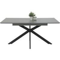 HELA Esstisch "CHIARA Ausziehtisch 160 - 200 cm mit pflegeleichter Steinoberfläche" 1 Stk. tlg. X-Gestell, Synchronauszug, elegante Schweizer Kante von Hela