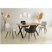 HELA Esstisch "GRETA BESTSELLER" Baumkantentisch (Nachb.), versch. Größen, 46mm Stärke, Küchentisch von Hela