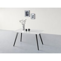 HELA Esstisch "JENN" 1 Stk. tlg. Hochglanz Weiß lackiert; Tischplatte fest; Gestell V-förmig HELA Esstisch "JENN" 1 Stk. tlg. Hochglanz Weiß lackiert; Tischplatte fest; Gestell V-förmig von Hela