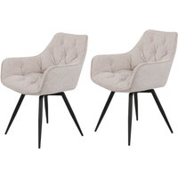 HELA Esszimmerstuhl "Mara" (Set) 2 Stk.Drehstuhl, Teddy Bezug, Webstoff oder Samtvelours von Hela