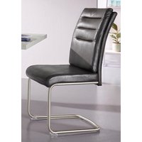 HELA Esszimmerstuhl "Paula Freischwinger" (Set) 2 Stk.mit Echtedelstahlgestell, 2 oder 4 Stück von Hela