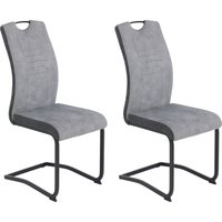 HELA Esszimmerstuhl "Tabea Freischwinger BESTSELLER verschiedene Stoffqualitäten" (Set) 2 Stk.2 oder 4 Stück, Schwingstuhl, Microfaser Vintage oder Kunstleder von Hela