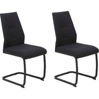 HELA Freischwinger "Ariana, Esszimmerstuhl" (Set) 2 Stk.Zertifizierter "Waterfree" Stoff - sehr Robust, 140 kg belastbar von Hela