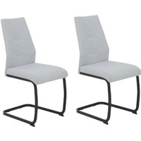 HELA Freischwinger "Ariana, Esszimmerstuhl" (Set) 2 Stk.Zertifizierter "Waterfree" Stoff - sehr Robust, 140 kg belastbar von Hela