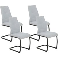 HELA Freischwinger "Ariana, Esszimmerstuhl" (Set) 4 Stk.Zertifizierter "Waterfree" Stoff - sehr Robust, 140 kg belastbar von Hela