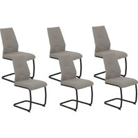 HELA Freischwinger "Ariana, Esszimmerstuhl" (Set) 6 Stk.Zertifizierter "Waterfree" Stoff - sehr Robust, 140 kg belastbar von Hela