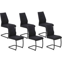 HELA Freischwinger "Ariana, Esszimmerstuhl" (Set) 6 Stk.Zertifizierter "Waterfree" Stoff - sehr Robust, 140 kg belastbar von Hela