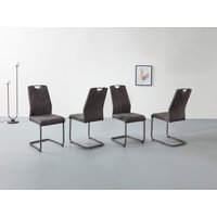 HELA Freischwinger "CHRISTINA" (Set) 4 Stk. Microfaser 1, 2 oder 4 Stück, Schwingstuhl von Hela