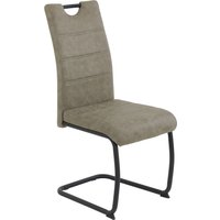 HELA Freischwinger "DUNJA" (Set) 1 Stk.Schwingstuhl; Vintage Optik; mit Griff; Rundrohrgestell von Hela