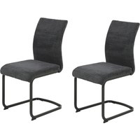 HELA Freischwinger "FABIA" (Set) 2 Stk.120 Kg belastbar, Stoff in Breitcord, 2er und 4er Set von Hela