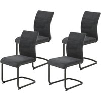 HELA Freischwinger "FABIA", (Set), 4 St., Breitcord, 120 Kg belastbar, Stoff in Breitcord, 2er und 4er Set von Hela