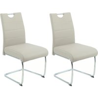 HELA Freischwinger "FLORA Freischwinger mit Griff, 140kg belastbar" (Set) 2 Stk.XL-Esszimmerstuhl, Federkern für Sitzkomfort von Hela