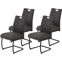 HELA Freischwinger "FLORA Freischwinger mit Griff, 140kg belastbar" (Set) 4 Stk.XL-Esszimmerstuhl, Federkern für Sitzkomfort von Hela