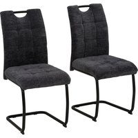 HELA Freischwinger "LEONA Esszimmerstuhl" () 2 Stk.Küchenstuhl, für den Esstisch, in Teddyoptik, als 2er und 4er Set lieferbar von Hela