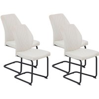 HELA Freischwinger "OSLO" (Set) 4 Stk.Freischwinger,Rautensteppung,Microfaser Samtvelour,140kg belastbar von Hela