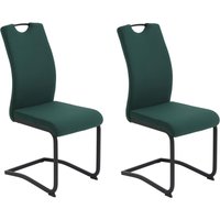 HELA Freischwinger "RIGA II" (Set) 2 Stk.Freischwinger,Vierkantrohrgestell,mit Griff,Samt Cordoptik von Hela