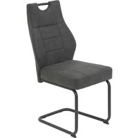 Schwingstuhl Linda II, 2er-Set anthrazit Metall Microfaser B/H/T: ca. 44x97x65 cm Schwingstuhl Linda II, 2er-Set anthrazit Metall Microfaser B/H/T: ca. 44x97x65 cm von Hela