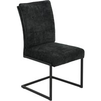 Schwingstuhl Olivia, 2er-Set anthrazit Microfaser Webstoff B/H/T: ca. 52x98x66 cm Schwingstuhl Olivia, 2er-Set anthrazit Microfaser Webstoff B/H/T: ca. 52x98x66 cm von Hela