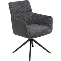 Sessel Udine, 2er-Set anthrazit Webstoff Microfaser B/H/T: ca. 62x90,5x66 cm von Hela