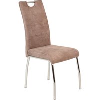 Stuhl Susi 4er Set beige Vintage Microfaser B/H/T: ca. 44x98x61 cm von Hela
