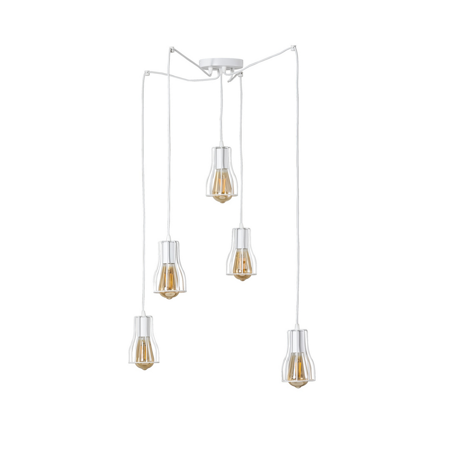 B-Ware Helam Hängeleuchte Pendelleuchte Tube Long Weiß Metall 5 Flammig E27 B-Ware Helam Hängeleuchte Pendelleuchte Tube Long Weiß Metall 5 Flammig E27 von Helam